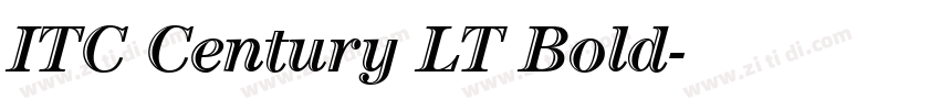 ITC Century LT Bold字体转换